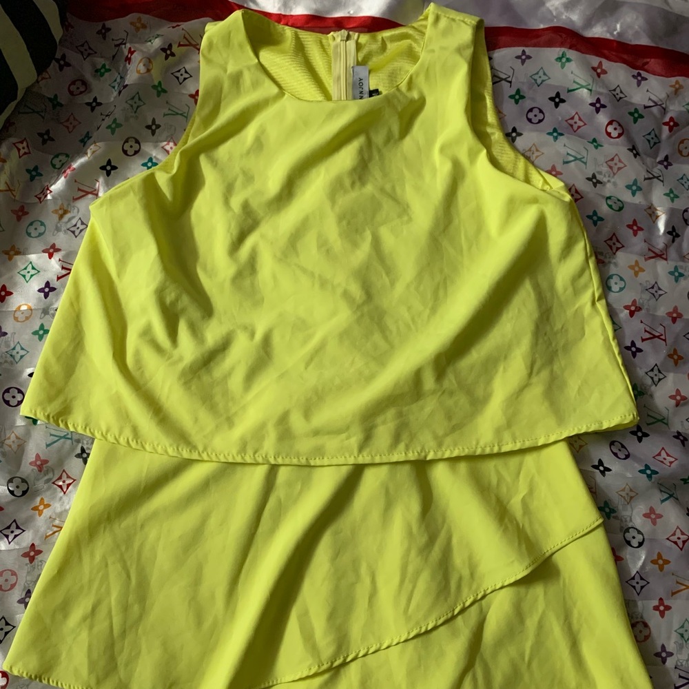 Neon green romper